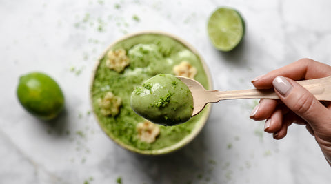 Divine lime matcha smoothie bowl recipe