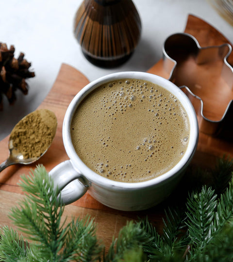 Gingerbread Hojicha Latte Recipe