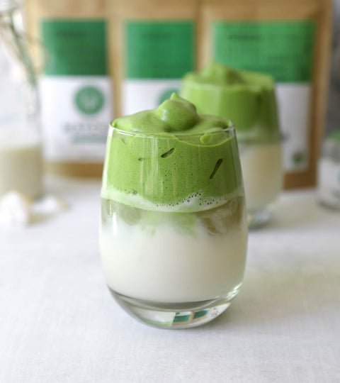Matcha Dalgona Drink Recipe