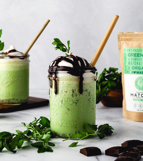 Vegan Matcha Mint Shake Recipe