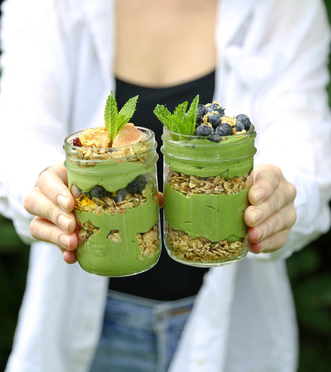 Minty Matcha Coconut Yogurt Parfait Recipe