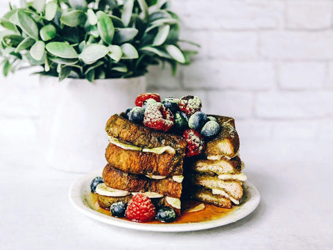 Vegan matcha French toast recipe