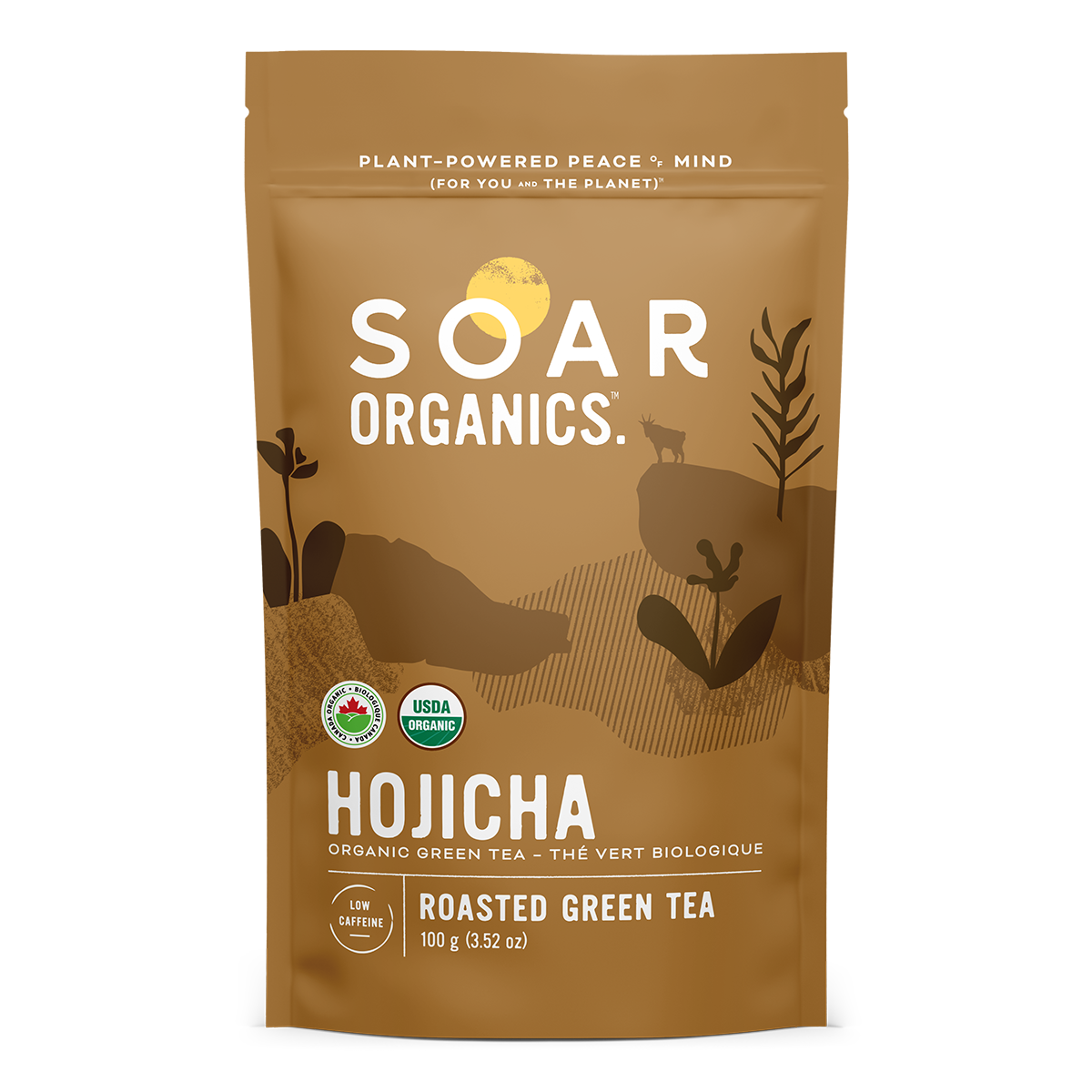 Soar Organics Hojicha Powder 100g Front