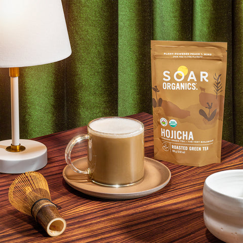 Soar Organics Hojicha Latte