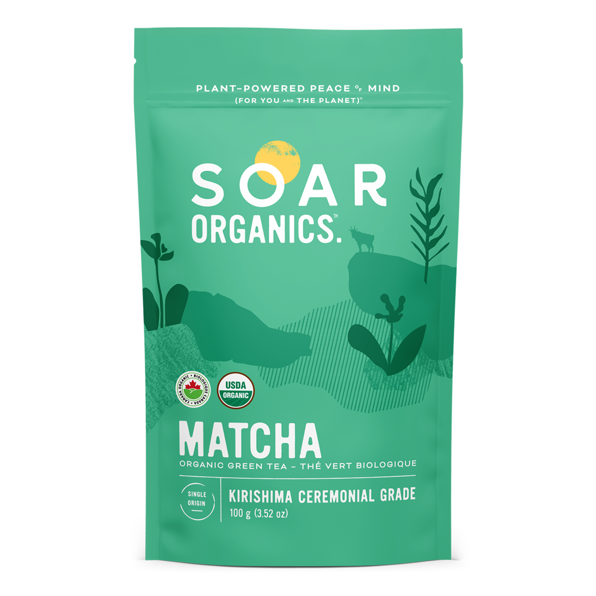 Soar Organics Kirishima Matcha 100g Front