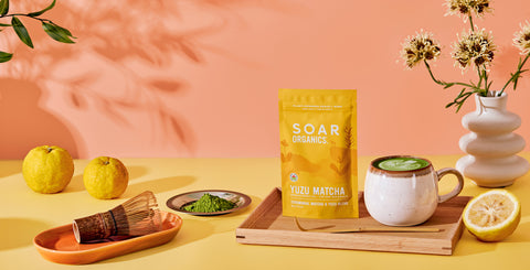 Soar Organics Yuzu Matcha Green Tea Powder
