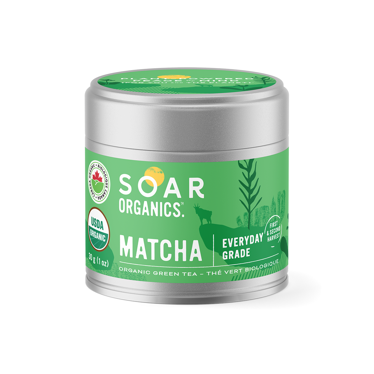 Soar Organics Everyday Matcha 30g Front